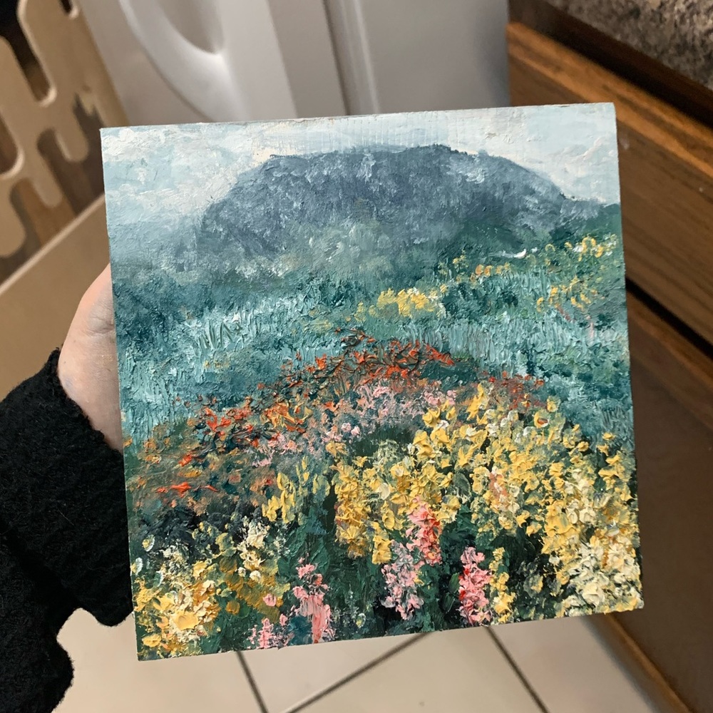 Original 6x6 mini oil painting